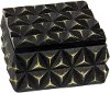 Black Resin Square Box with Lid