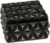 Black Resin Square Box with Lid