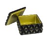 Black Resin Square Box with Lid-2
