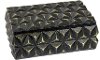 Black Resin Rectangular Lidded Box