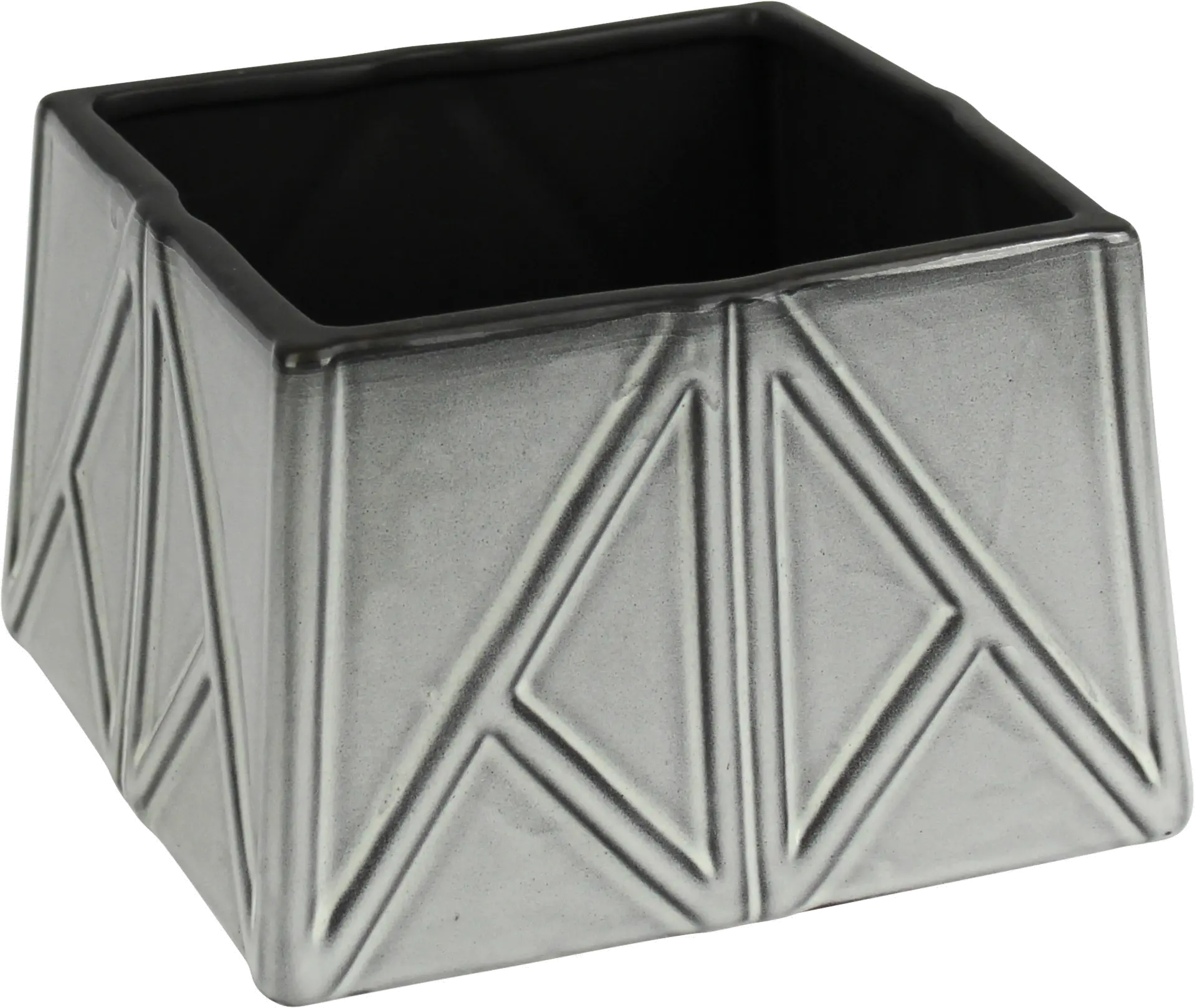 4.75 Inch Gray Ceramic Vase-1