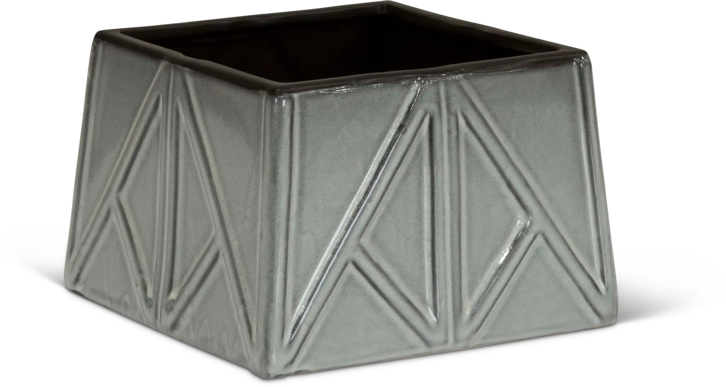 4.75 Inch Gray Ceramic Vase-2