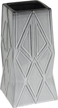 8 Inch Gray Ceramic Vase