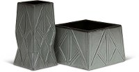 8 Inch Gray Ceramic Vase-3