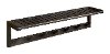 Espresso Birch Wood Large Peg Rack with Shelf - Abingdon
