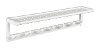 White Birch Wood Large Peg Rack with Shelf - Abingdon