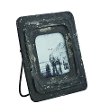 Magnolia Home Furniture Distressed Black Antique Metal Works 4x4 Inch Picture Frame