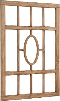 Magnolia Home Furniture Driftwood Center Oval Window Pane