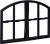 Clearance Magnolia Home Furniture Chimney Black Simple Window Pane