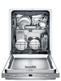 SHXM65W55N Bosch 500 Series Dishwasher with InfoLight and Towel Bar - 24 Inch Stainless Steel-2