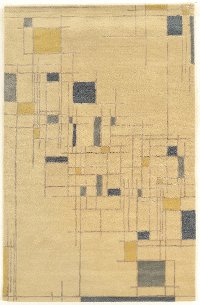 8 x 11 Large Yellow and Blue Rug - Aspire
