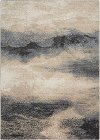5 x 7 Medium Flint Gray, Beige, and Blue Rug - Maxwell