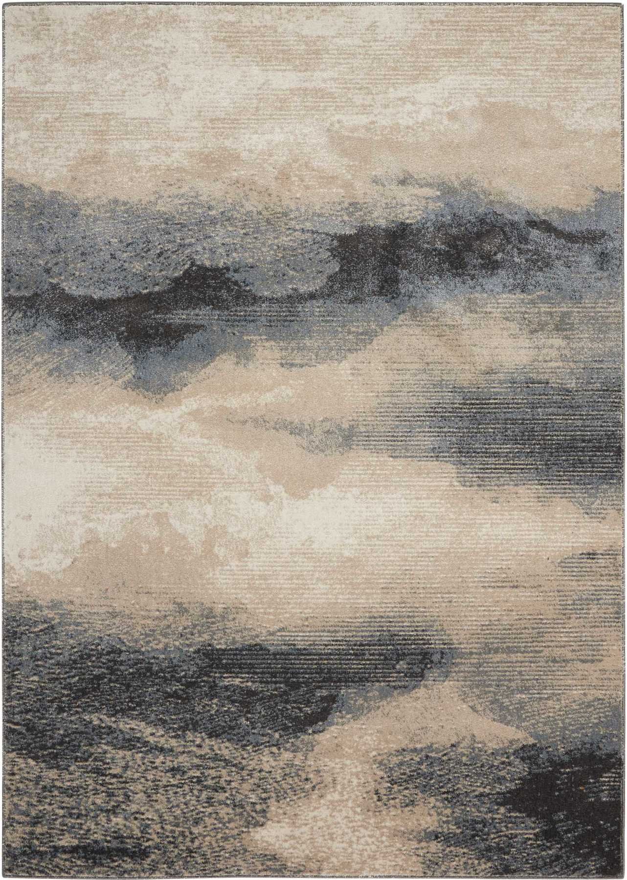 MAXWELL/MAE06FLINT/7.10X10.6 8 x 11 Large Abstract Flint Rug - Maxwell-1