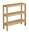 Blonde Birch Wood 3-shelf Console Shoe Rack - Beaumont