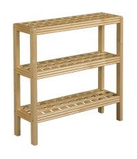 Blonde Birch Wood 3-shelf Console Shoe Rack - Beaumont