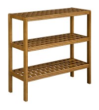 Cinnamon Birch Wood 3-shelf Large Console - Beaumont