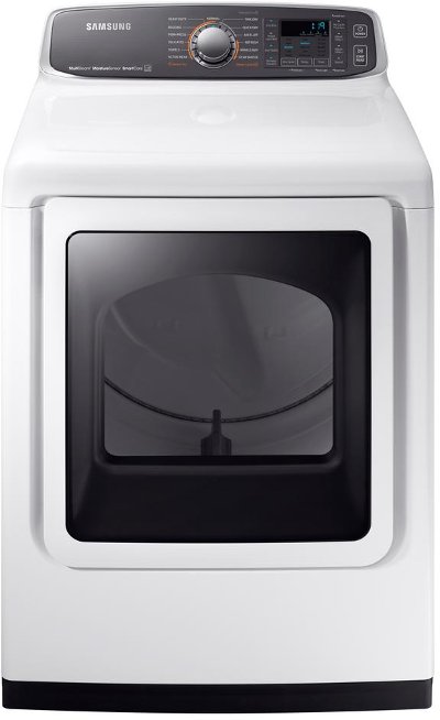 DVG52M7750W Samsung Rear Control Gas Dryer with Eco Dry - 7.4 cu. ft. White
