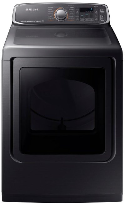 DVG52M7750V Samsung Gas Eco Dry Dryer - 7.4 cu. ft. Black Stainless Steel