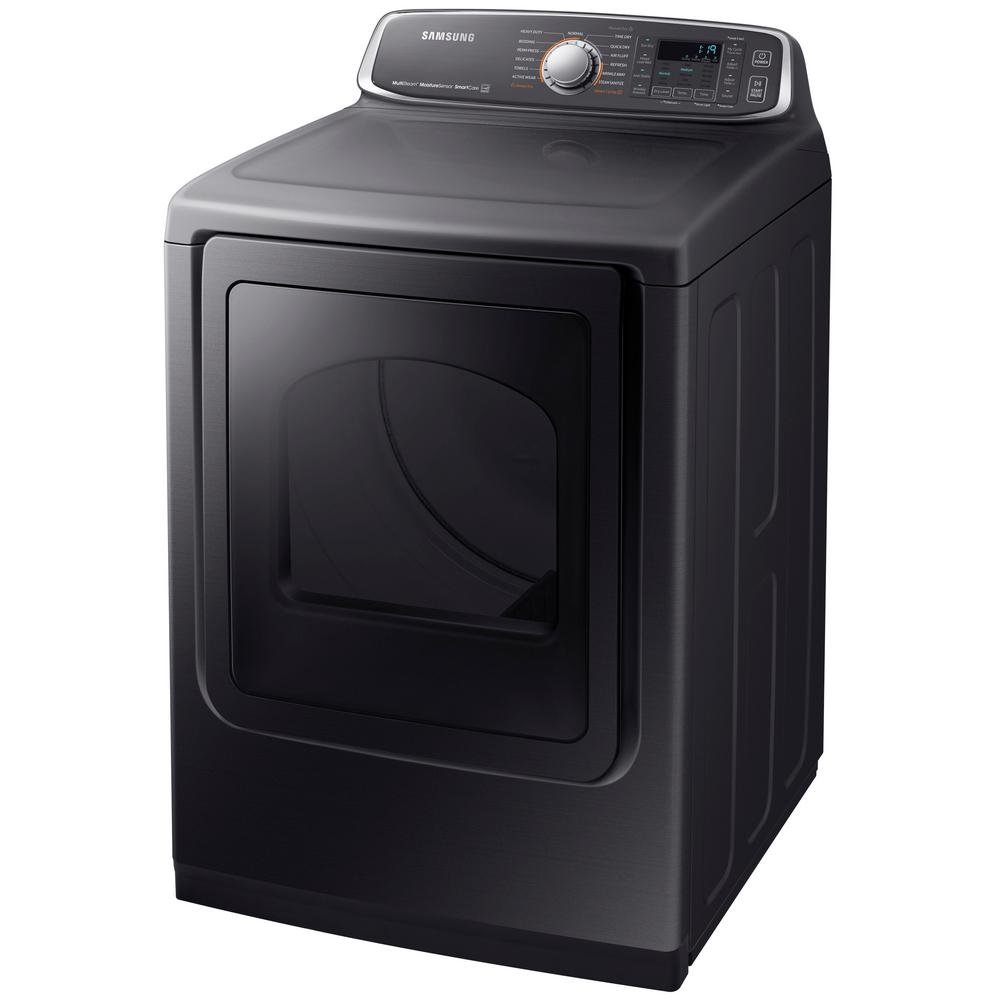 DVG52M7750V Samsung Gas Eco Dry Dryer - 7.4 cu. ft. Black Stainless Steel-4