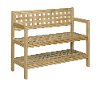 Birch Wood Large Bench with Back - Beaumont