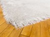 5 x 8 Medium Snow White and Gold Area Rug - Sparkle Shag-2