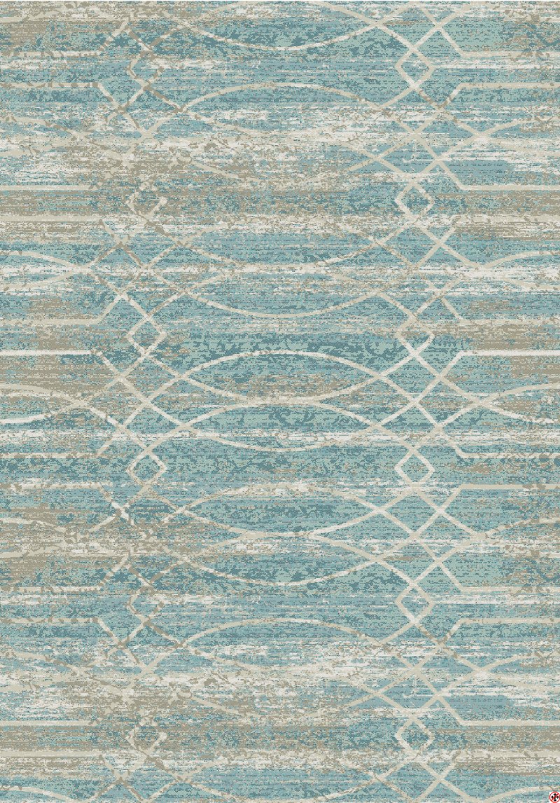 5 X 8 Um Debonair Tan Aqua Blue Rug Touchstone Rc Willey