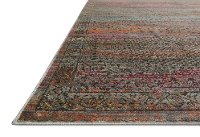 8 x 10 Large Charcoal Gray & Sunset Area Rug - Javari