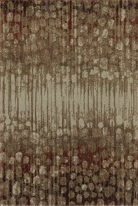 5 x 8 Medium Spice Brown & Rust Area Rug - Upton