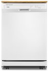 WDP370PAHW Whirlpool White Portable Dishwasher in White with 12 Place Settings Capacity