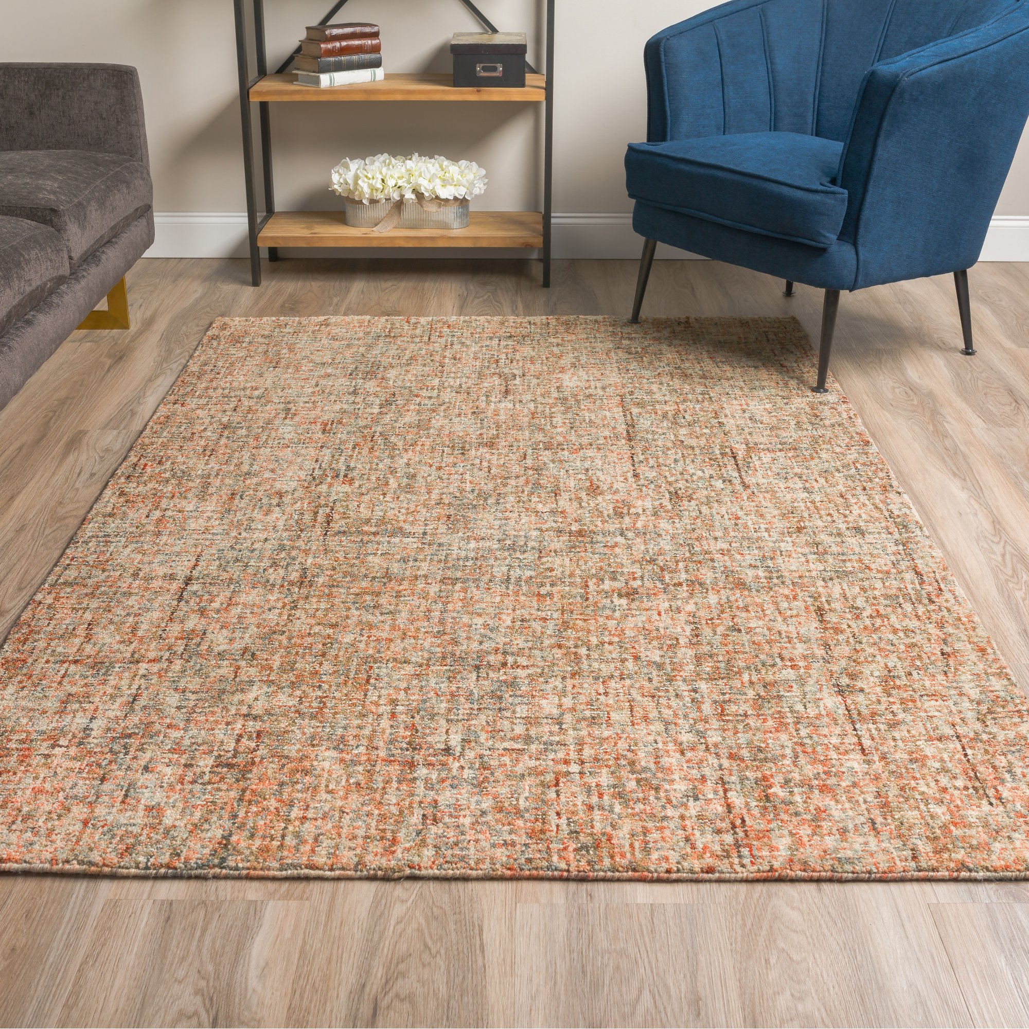CALISA/CS5KA8X10 Calisa 8 x 10 Kaleidoscope Rust Area Rug-5