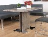 Walnut Gray Modern Dining Table - Zenith