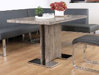 Walnut Gray Modern Dining Table - Zenith