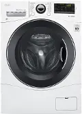 WM1388HW LG SmartDiagnosis Compact Front Load Washer - 2.3 cu. ft. White