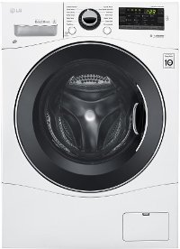 WM1388HW LG SmartDiagnosis Compact Front Load Washer - 2.3 cu. ft. White