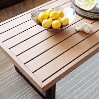 CO7225-BR Dark Brown Wicker Coffee Table - Beaufort-2