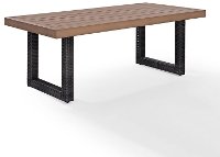 CO7225-BR Dark Brown Wicker Coffee Table - Beaufort-4