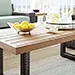 CO7225-BR Dark Brown Wicker Coffee Table - Beaufort-7