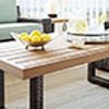 CO7225-BR Dark Brown Wicker Coffee Table - Beaufort-7