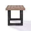 CO7229-BR Dark Brown Wicker Side Table - Beaufort -2