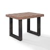 CO7229-BR Dark Brown Wicker Side Table - Beaufort -4