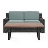 KO70097BR Mist and Brown Wicker Patio Furniture 2 Piece Set - Beaufort-2