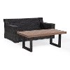 KO70097BR Mist and Brown Wicker Patio Furniture 2 Piece Set - Beaufort-4