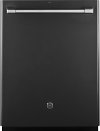CDT865SMJDS GE Cafe Series 24 Inch Top Control Built-In Tall Tub Dishwasher - Black