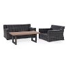 KO70101BR Mist and Brown Wicker Patio Furniture 3 Piece Set - Beaufort-4
