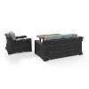 KO70101BR Mist and Brown Wicker Patio Furniture 3 Piece Set - Beaufort-5