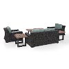 KO70131BR-MI Mist and Brown Wicker Patio Furniture 6 Piece Set - Beaufort -8