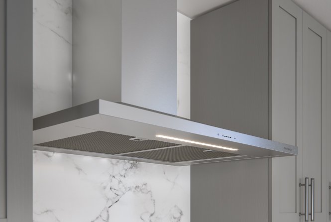 ZAN-M90CS Zephyr Chimney Wall Hood - 36 Inch Stainless Steel-3