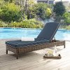KO70070WB-NV Navy Outdoor Wicker Chaise Lounge - Bradenton