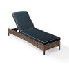 KO70070WB-NV Navy Outdoor Wicker Chaise Lounge - Bradenton-3