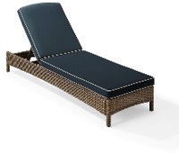 KO70070WB-NV Navy Outdoor Wicker Chaise Lounge - Bradenton-3